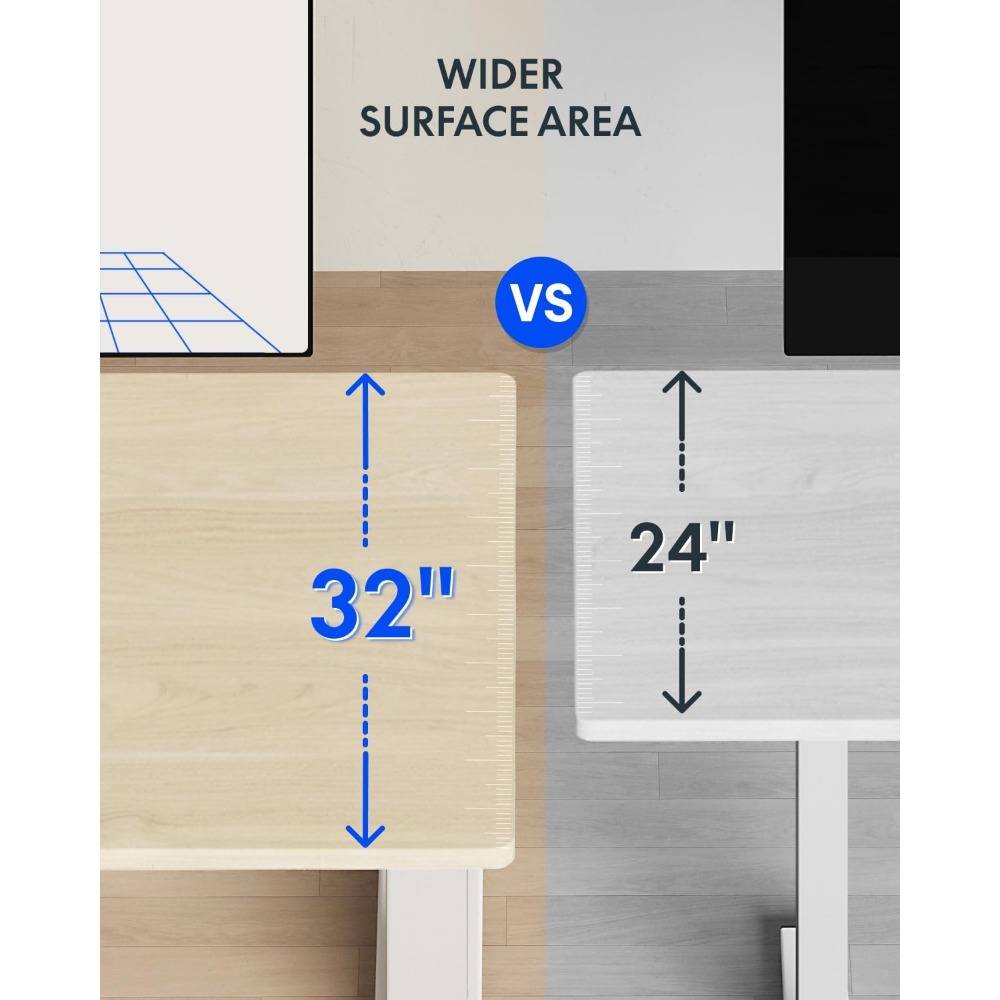 FLEXISPOT 63x32 インチ電動スタンディングデス - Desk Setup Workspace のレビューと価格