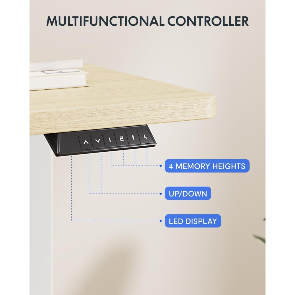 FLEXISPOT 63x32 インチ電動スタンディングデス - Desk Setup Workspace のレビューと価格