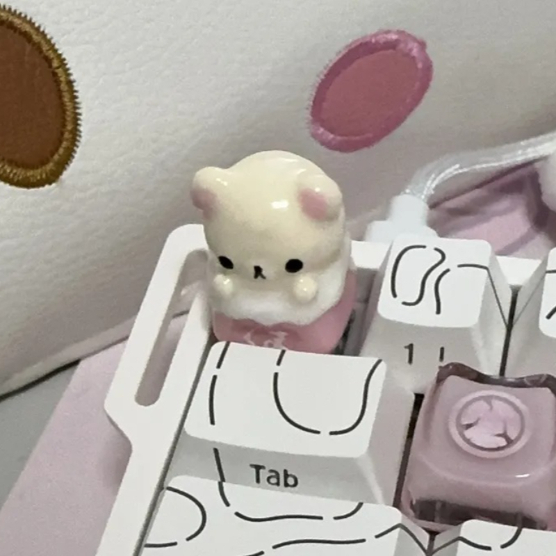 かわいいリラックマキーキャップ リラックスベア アーティザン - Desk Setup Gifts のレビューと価格
