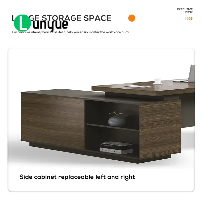 モダンなL字型エグゼクティブデスク、大型デラックスオフィス家 - Desk Setup Corner のレビューと価格