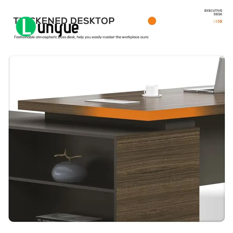 モダンなL字型エグゼクティブデスク、大型デラックスオフィス家 - Desk Setup Corner のレビューと価格