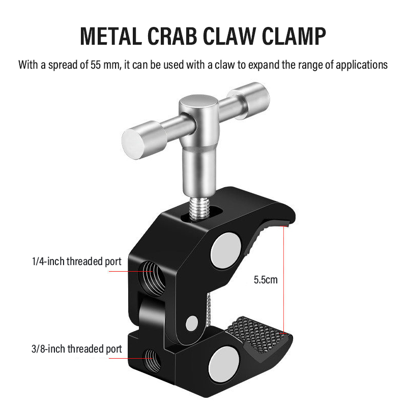 マジックアーム 7/11/20インチ 360 °   回転可 - Monitor Arm Clamp のレビューと価格