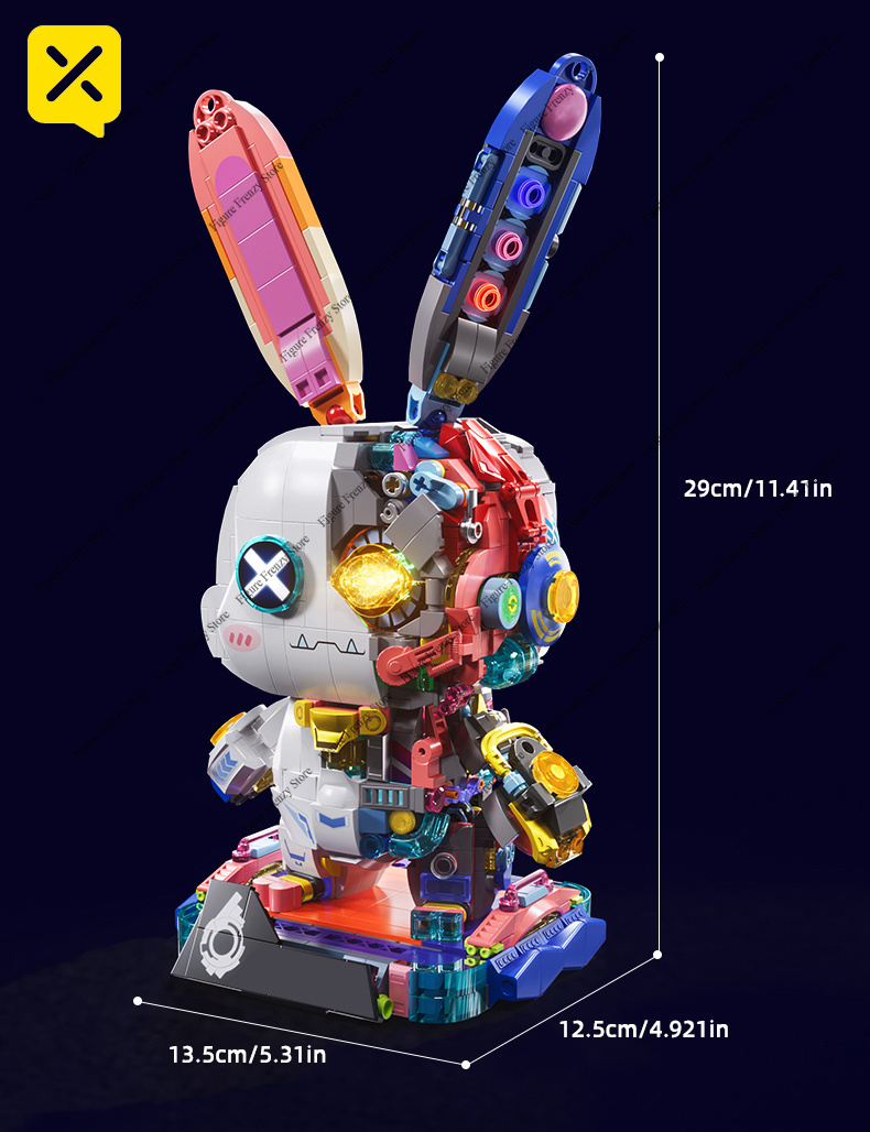 特別オファー 組み立てブロック LEDライトアップ ロボット - Desk Setup Gifts のレビューと価格