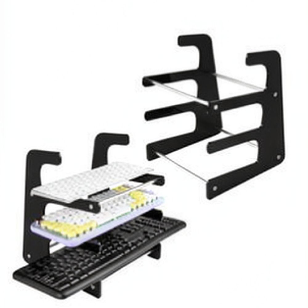 デスクトップ用メカニカルキーボード収納オーガナイザー。アクリ - Desk Setup Workspace のレビューと価格