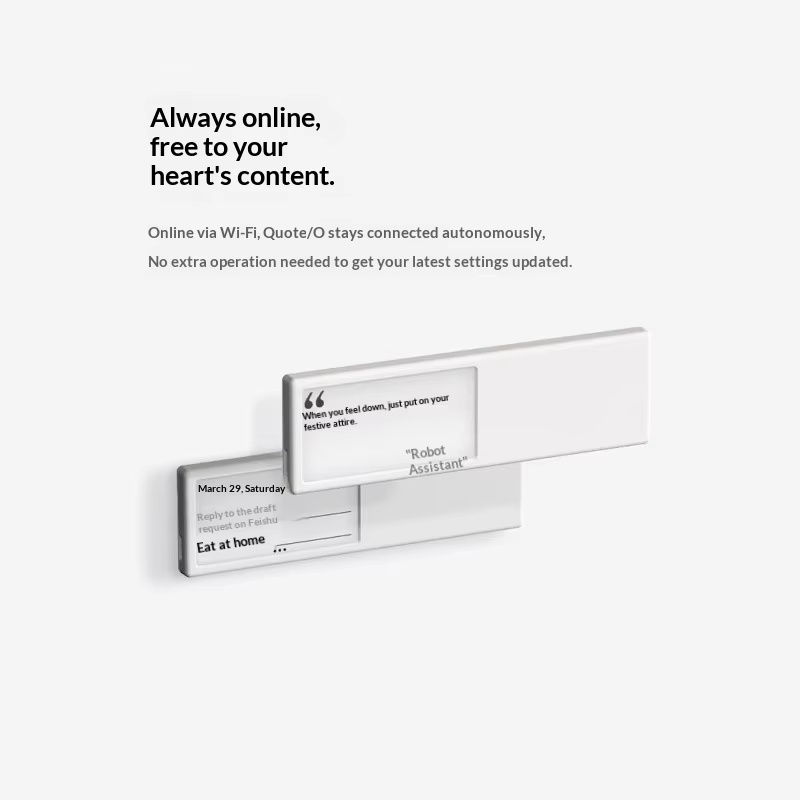 「O Smart Wifi E Ink ディスプレイ」：カス - Desk Setup Gifts のレビューと価格