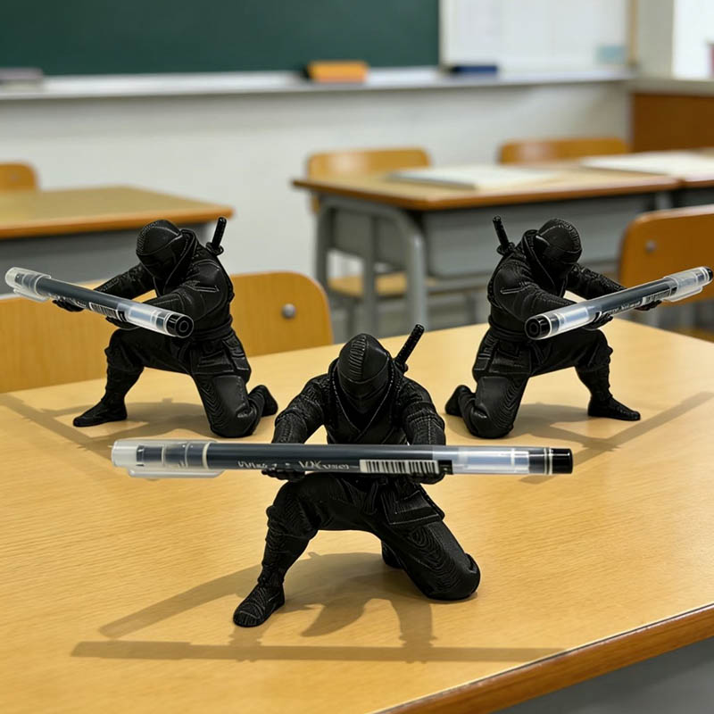 忍者ペン立て 3Dプリント サムライ デスクオーナメント 文 - Desk Setup Gifts のレビューと価格