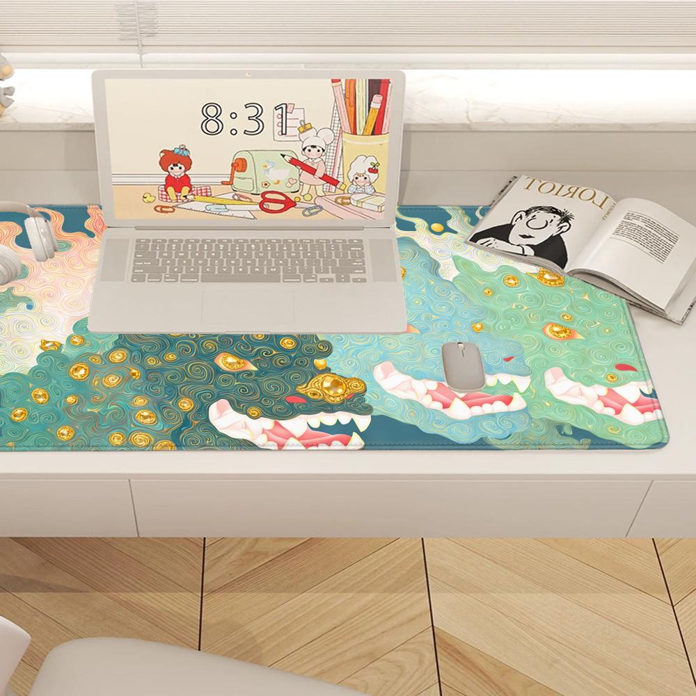 HYBXAXC ミシックドラゴン デスクマット ゲーミング  - Desk Setup Workspace のレビューと価格