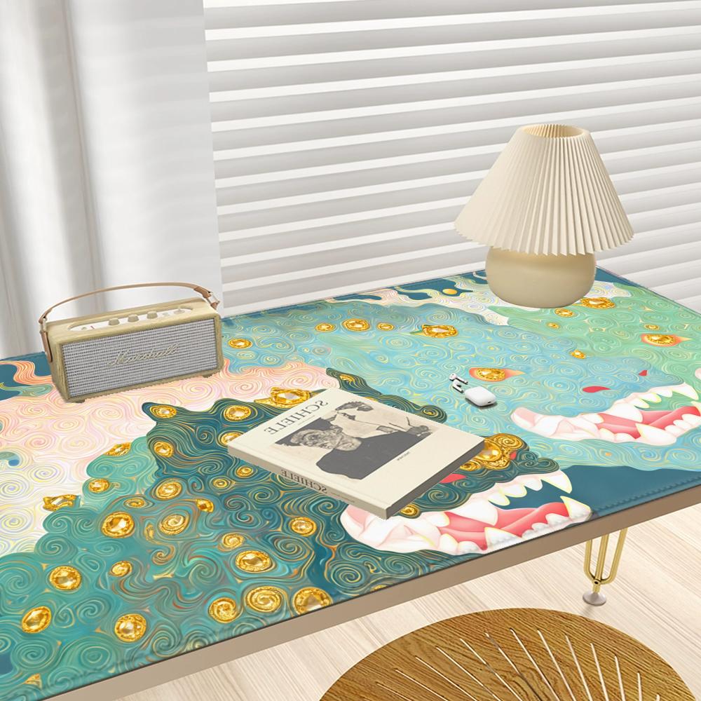 HYBXAXC ミシックドラゴン デスクマット ゲーミング  - Desk Setup Workspace のレビューと価格