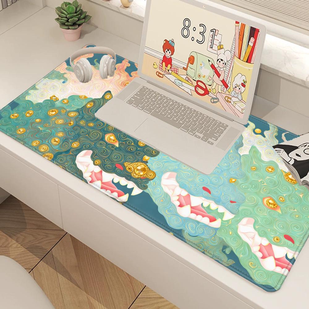 HYBXAXC ミシックドラゴン デスクマット ゲーミング  - Desk Setup Workspace のレビューと価格