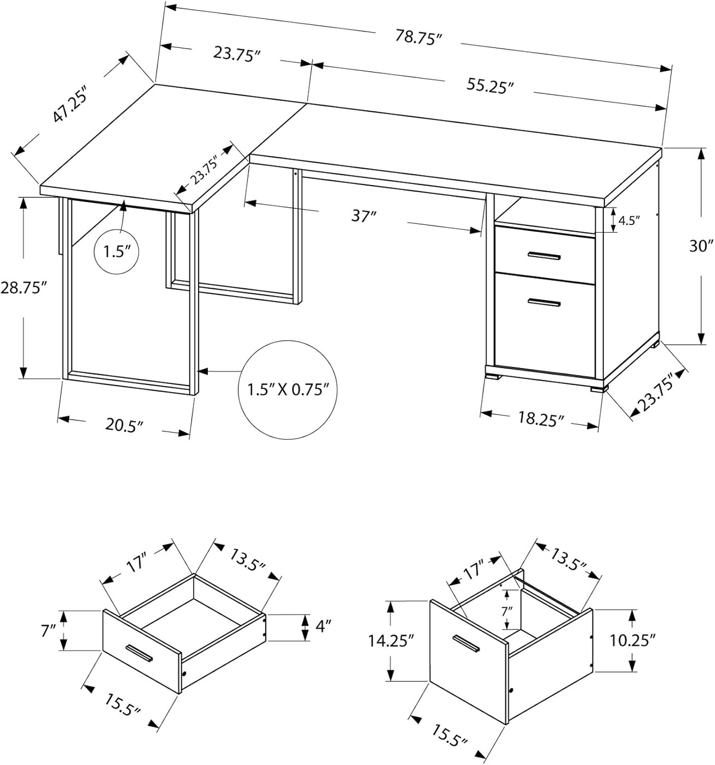 I 7257 コンピューターデスク、ホームオフィス、コーナー - Desk Setup Corner のレビューと価格