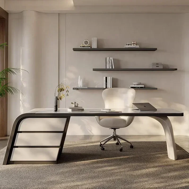 オフィスデスク デスクトップデスク 仕事用寝室用デスク ミデ - Desk Setup Corner のレビューと価格