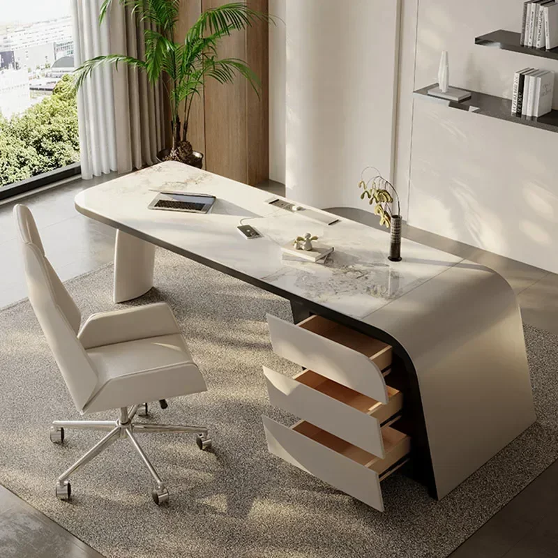 オフィスデスク デスクトップデスク 仕事用寝室用デスク ミデ - Desk Setup Corner のレビューと価格