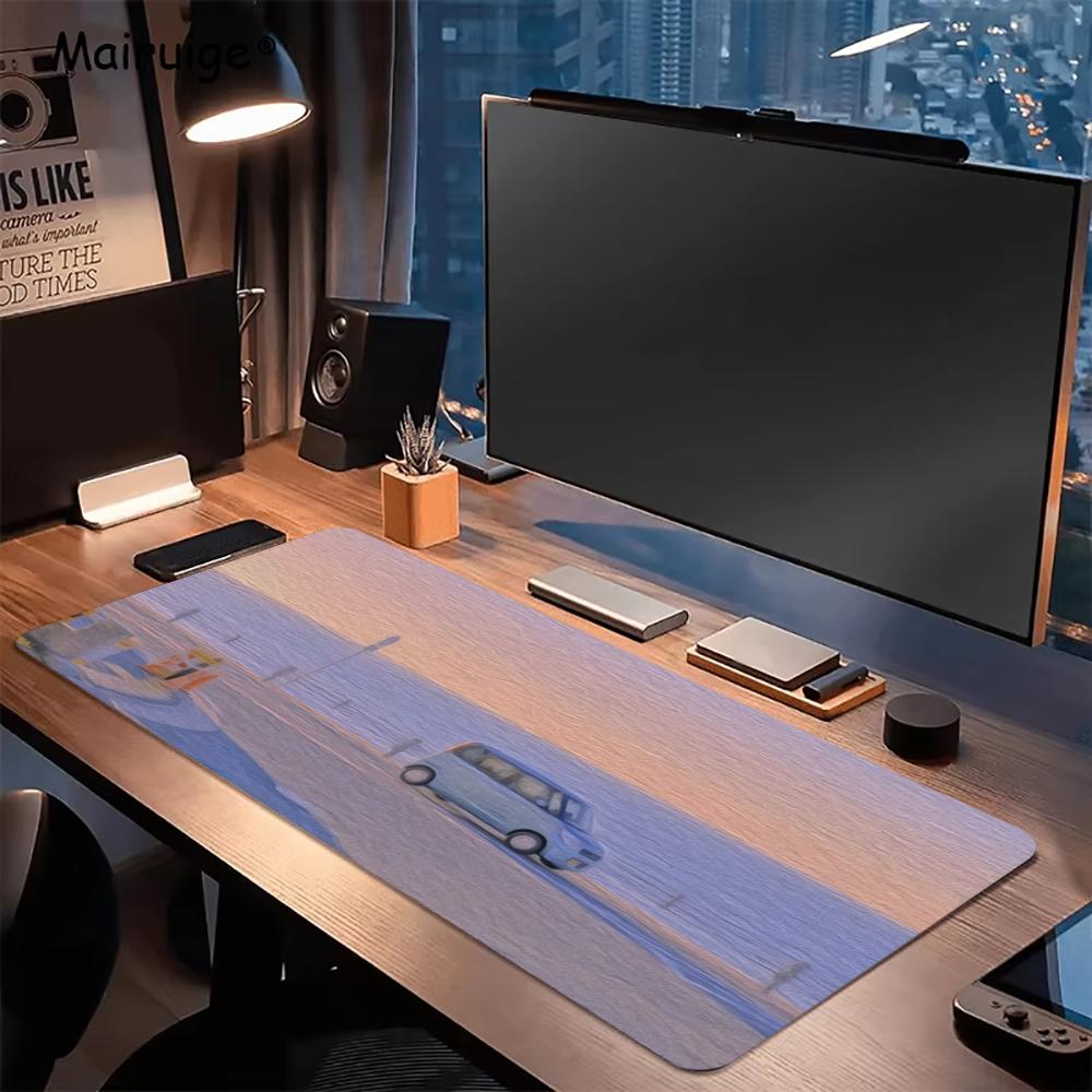 都会の街並みの油絵マウスパッド 大型セットアップ オフィス装 - Desk View Setup のレビューと価格