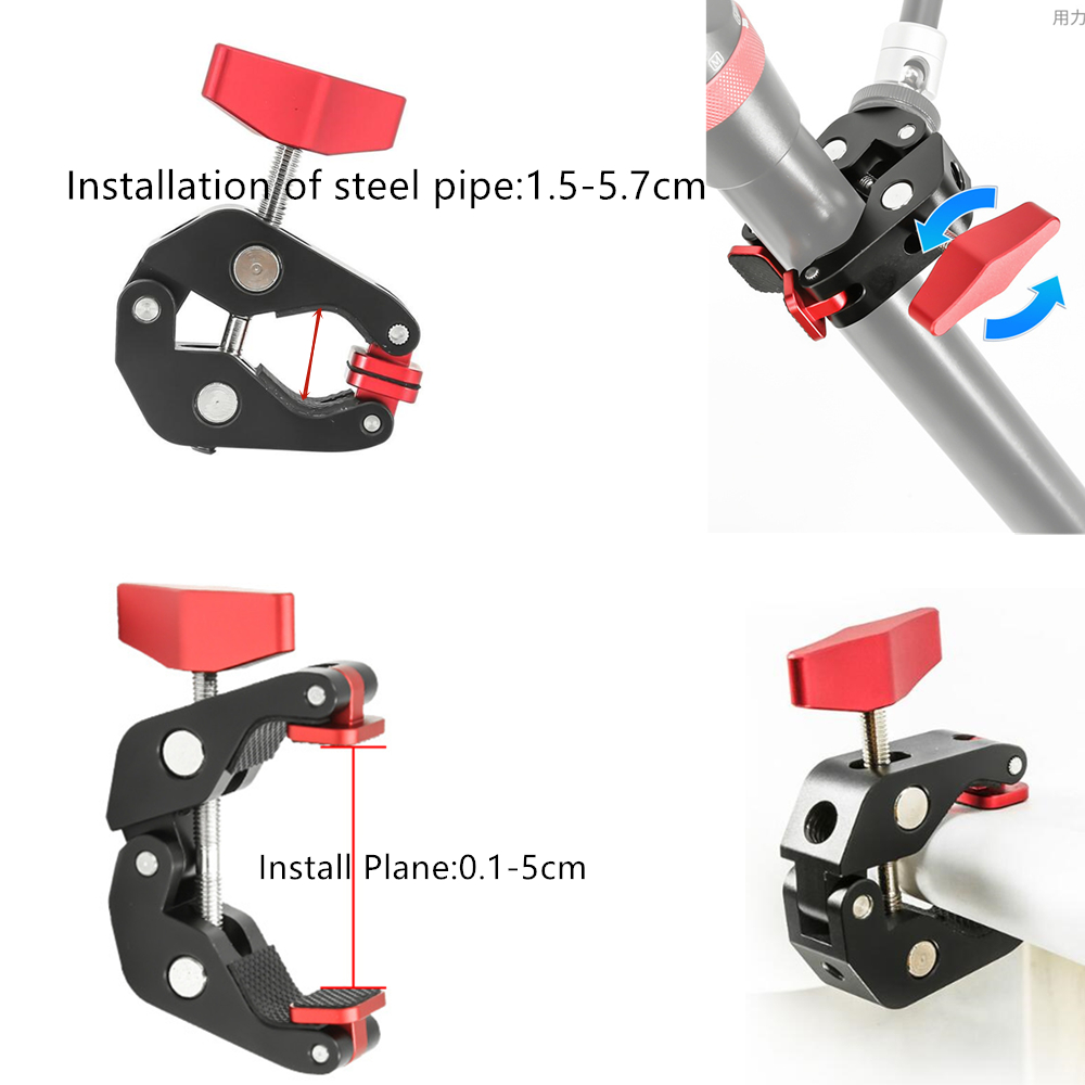 調整可能な関節式フリクションマジックアーム大型スーパークラン - Monitor Arm Clamp のレビューと価格