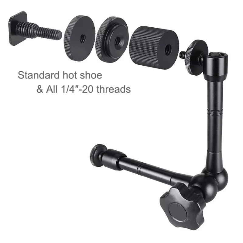 スーパーカンプ 7/11 インチ調整可能なマジック関節アーム - Monitor Arm Clamp のレビューと価格