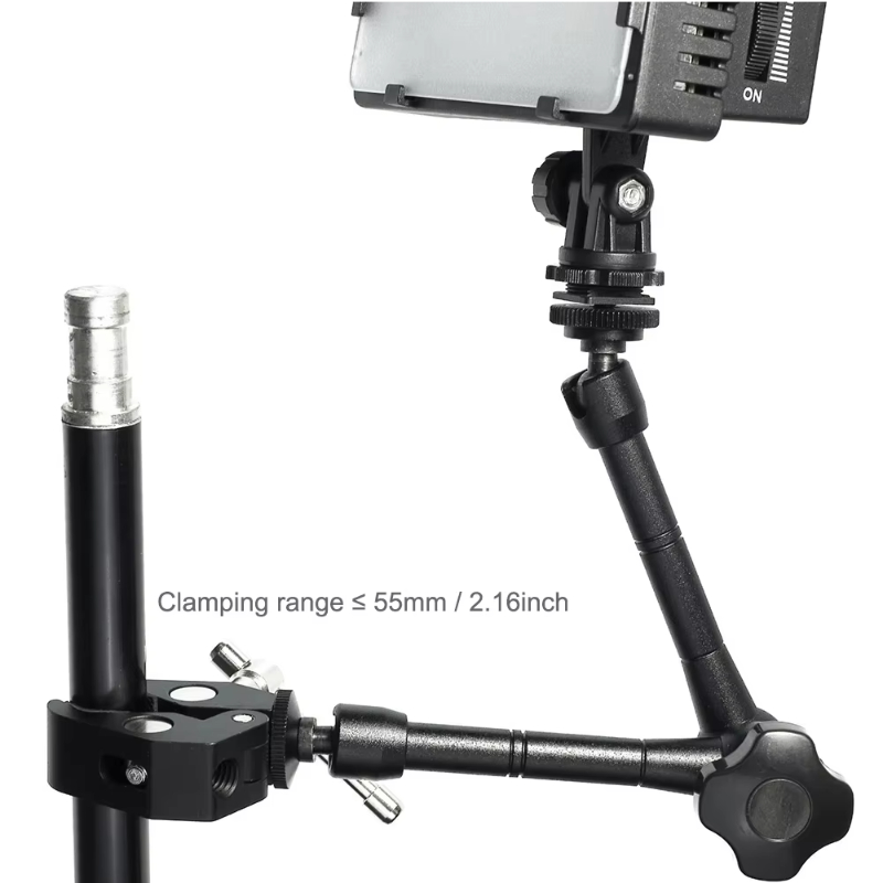 スーパーカンプ 7/11 インチ調整可能なマジック関節アーム - Monitor Arm Clamp のレビューと価格