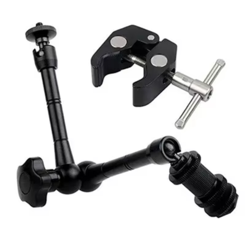 スーパーカンプ 7/11 インチ調整可能なマジック関節アーム - Monitor Arm Clamp のレビューと価格