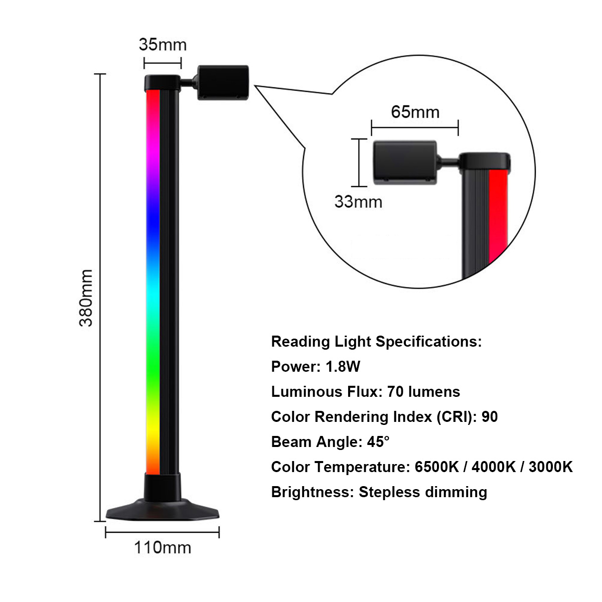 スマートライトバー LED RGB 音楽同期 アプリ制御 U - Desk Setup Background のレビューと価格