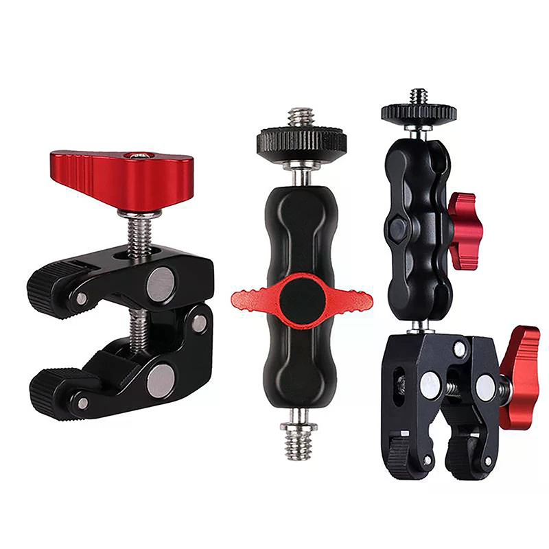 ダブルボールヘッドマジックアームクランプ アルミ合金製 1/ - Monitor Arm Clamp のレビューと価格