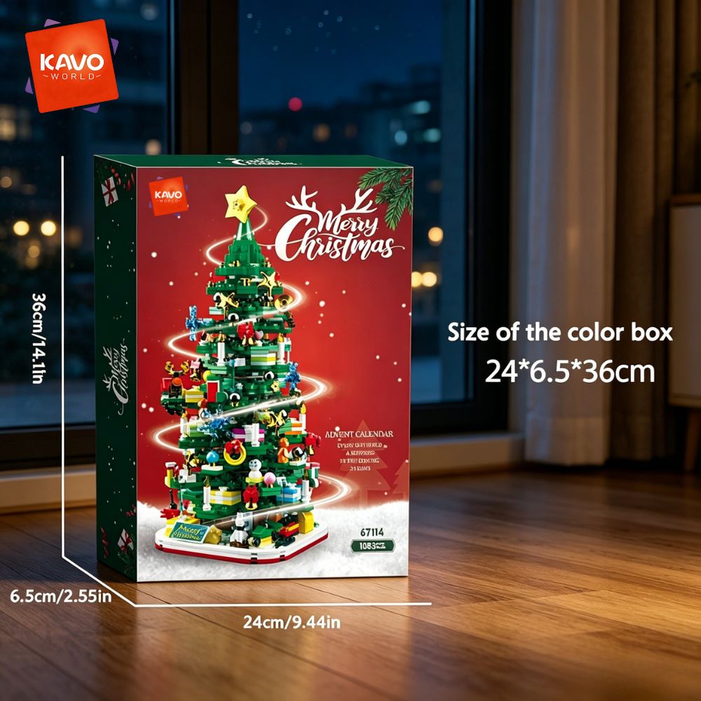 KAVOWORLD 1024ピース クリスマスツリー 組み立 - Desk Setup Options のレビューと価格