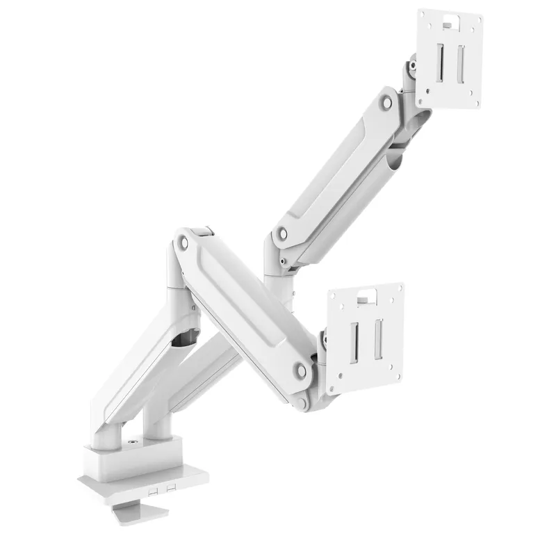 デュアルアームモニターマウント、頑丈なデスクスタンド、調整可 - Desk Setup Dual Monitor のレビューと価格