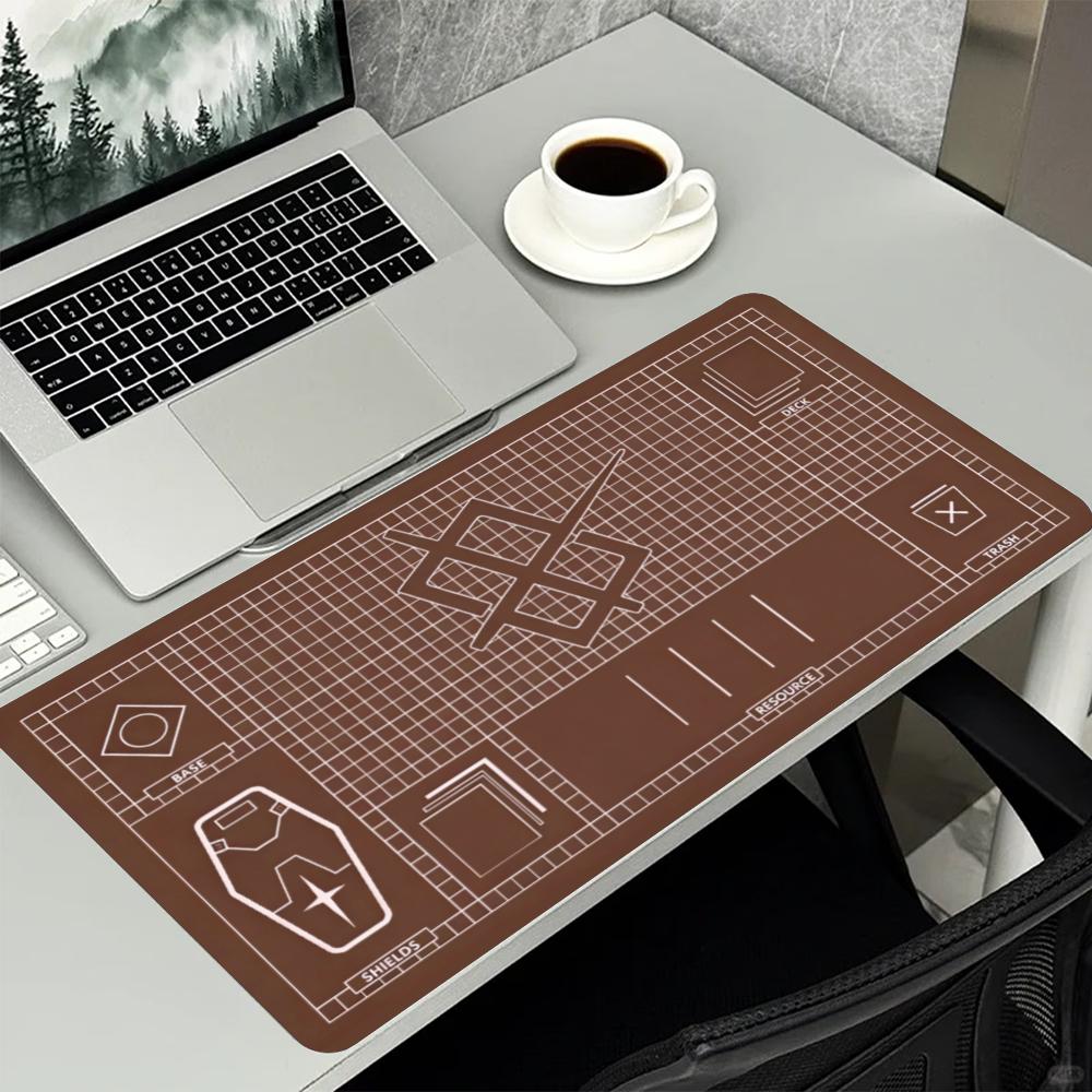 グリッドカットマットパターン大型マウスパッド、滑り止めゴム製 - Desk Setup Workspace のレビューと価格