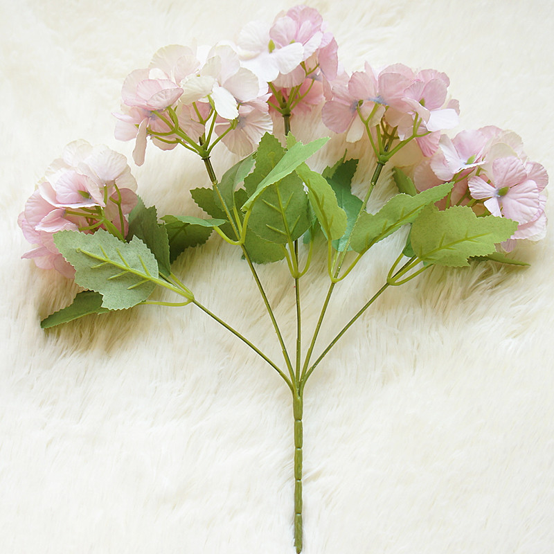 装飾用人工アジサイの花,5つの頭,ロマンチックな結婚式,道路 - Desk Setup Background のレビューと価格
